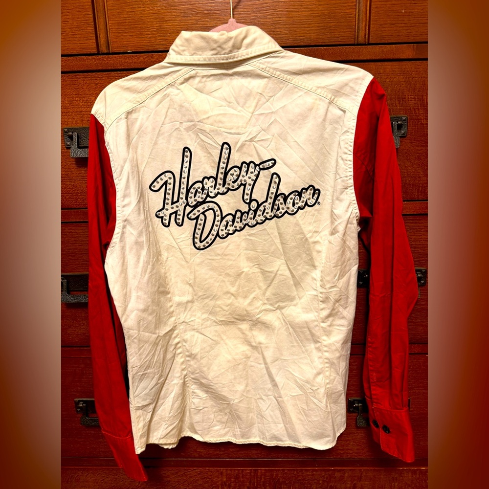 Harley-Davidson vintage long sleeve button down size M
